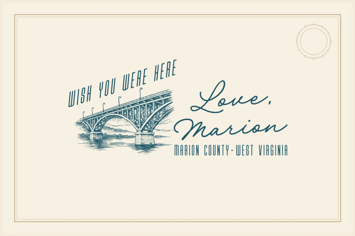 A postcard from Marion County, West Virginia